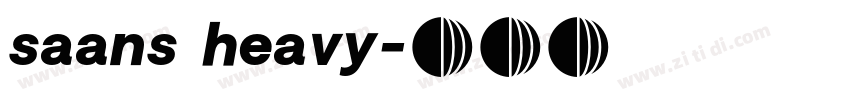 saans heavy字体转换